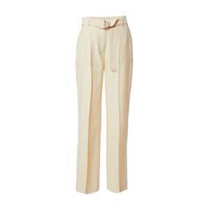 TOMMY HILFIGER Nohavice s pukmi 'TOMMY HILFIGER X ABOUT YOU WL BELTED PANT'  béžová