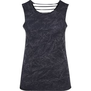 Urban Classics Top  čierna melírovaná