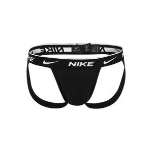 NIKE Nohavičky 'Jock'  čierna / biela