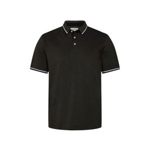Jack & Jones Plus Tričko 'JJEPaulos'  jedľová / biela