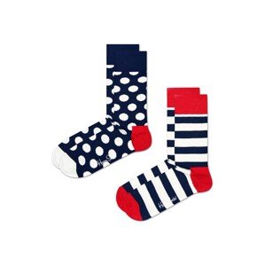 Happy Socks Ponožky '2-Pack Big Dot Socks'  tmavomodrá