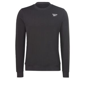 Reebok Športová mikina 'French Terry'  čierna / biela