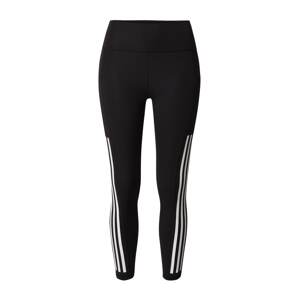 ADIDAS PERFORMANCE Športové nohavice 'Optime 2.0'  čierna / biela