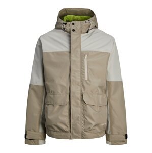 JACK & JONES Funkčná bunda 'Hike'  tmavošedá / svetlosivá