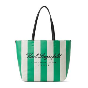 Karl Lagerfeld Shopper  nefritová / čierna / biela