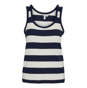 VERO MODA Top 'KAISA'  námornícka modrá / biela