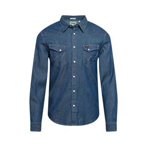 WRANGLER Košeľa 'WESTERN'  modrá denim