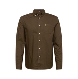 Lyle & Scott Biznis košeľa  olivová