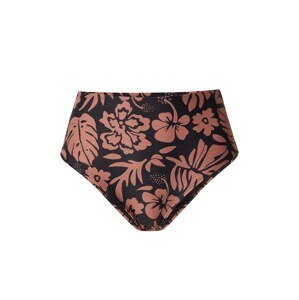 Hurley Bikinové nohavičky  hnedá / čierna