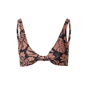 Hurley Bikinový top  ružová / čierna