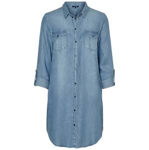 VERO MODA Košeľové šaty 'VMSilla'  modrá denim