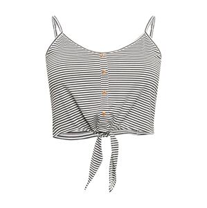 ABOUT YOU Curvy Top  čierna / biela