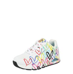 SKECHERS Nízke tenisky 'UNO-SPREAD THE LOVE'  tyrkysová / ružová / čierna / biela
