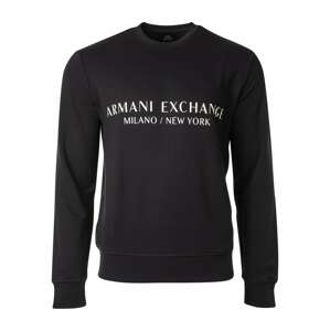 ARMANI EXCHANGE Mikina  tmavomodrá / biela