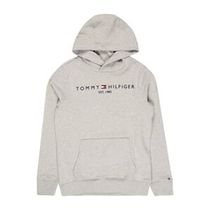TOMMY HILFIGER Mikina  tmavomodrá / sivá melírovaná / svetločervená / biela