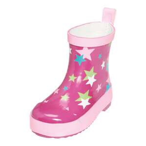 PLAYSHOES Gumáky  modrá / zelená / ružová / ružová / biela
