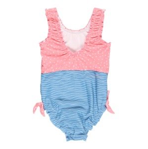 PLAYSHOES Jednodielne plavky 'Krebs'  dymovo modrá / kráľovská modrá / zlatá / svetloružová / biela