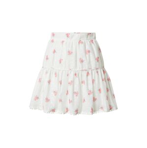 GLAMOROUS Sukňa  zelená / rosé / svetločervená