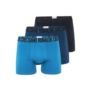 CR7 - Cristiano Ronaldo Boxerky  tmavomodrá / nebesky modrá / tmavomodrá / čierna