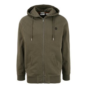 TIMBERLAND Tepláková bunda  tmavozelená