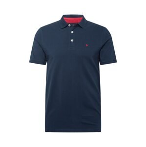 JACK & JONES Tričko 'Paulos'  námornícka modrá / červená