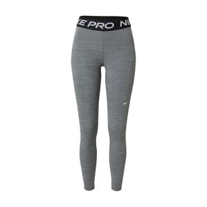 NIKE Športové nohavice  sivá melírovaná / čierna / biela