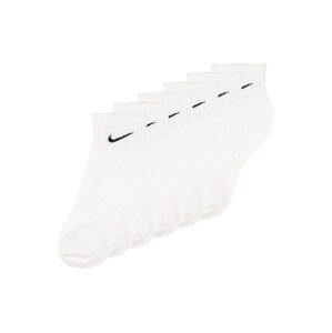 NIKE Športové ponožky  čierna / biela