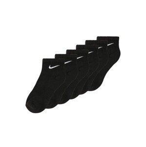 NIKE Športové ponožky  čierna / biela