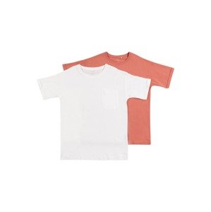 NAME IT Tričko 'NKFVITENNA'  rosé / biela