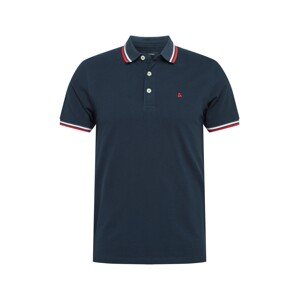 JACK & JONES Tričko 'JJEPaulos'  tmavomodrá / červená / biela
