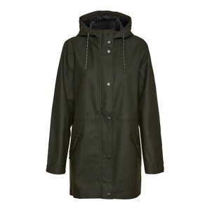 VERO MODA Prechodná bunda  tmavozelená