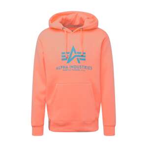 ALPHA INDUSTRIES Sveter  striebornosivá / svetločervená