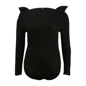 River Island Plus Košeľové body  čierna