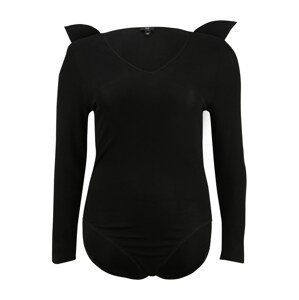 River Island Plus Košeľové body  čierna