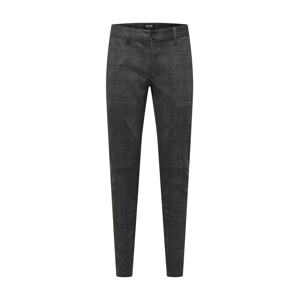 Only & Sons Chino nohavice 'Mark'  sivá / čierna melírovaná