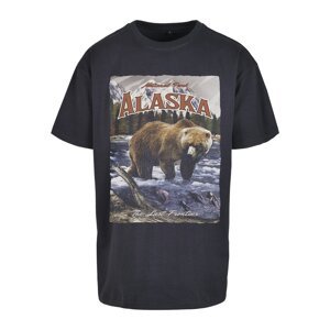 Mister Tee Tričko 'Alaska'  námornícka modrá / svetlomodrá / svetlohnedá / trstinová