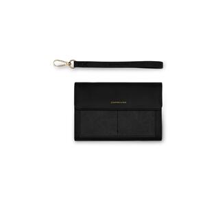 Kapten & Son Listová kabelka 'Clutch Wallet Versailles All Black'  čierna