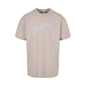 Urban Classics Tričko 'Baseball'  béžová / fialová