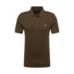 Lyle & Scott Tričko  tmavohnedá / žltá