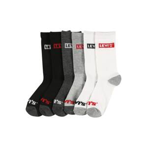LEVI'S ® Ponožky  sivá melírovaná / červená / čierna / biela