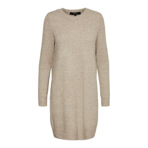 VERO MODA Pletené šaty 'VMDoffy'  hnedá melírovaná