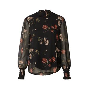 VERO MODA Blúzka 'Smilla'  olivová / ružová / hrdzavo červená / čierna