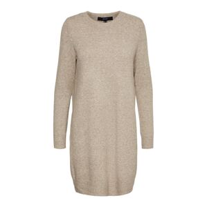 VERO MODA Pletené šaty 'VMDoffy'  hnedá melírovaná