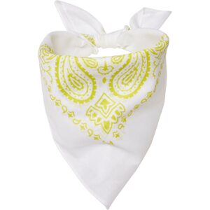 MSTRDS Bandana  citrónová žltá / biela