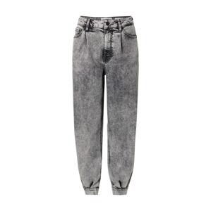 TOMORROW Plisované rifle 'Bill'  sivý denim