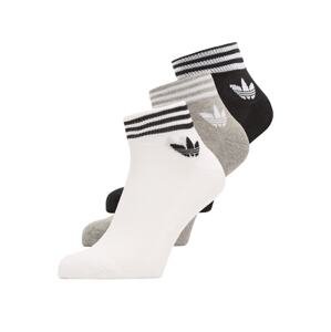 ADIDAS ORIGINALS Ponožky 'Island Club Trefoil'  sivá melírovaná / čierna / biela