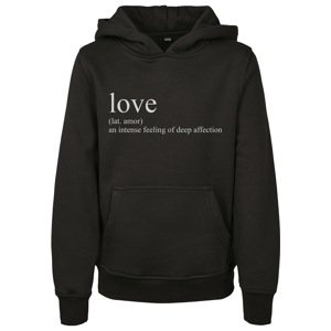 Mister Tee Mikina 'Love Definition'  čierna / biela