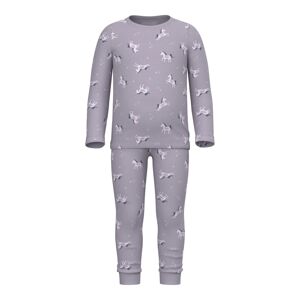 NAME IT Pyžamo 'NMFUNICORN'  sivá / orgovánová / biela