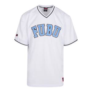 FUBU Tričko  svetlomodrá / čierna / biela