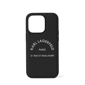 Karl Lagerfeld Puzdro na mobil ' iPhone 14 Pro'  čierna / biela